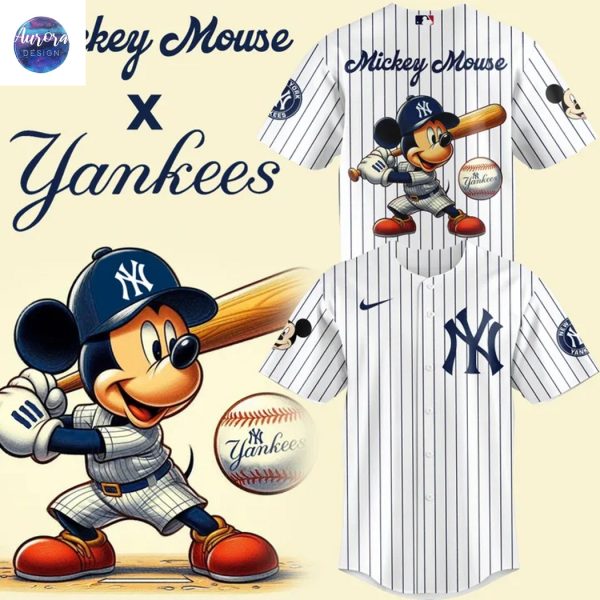 New York Yankees x Mickey Mouse 2025 Baseball Jersey