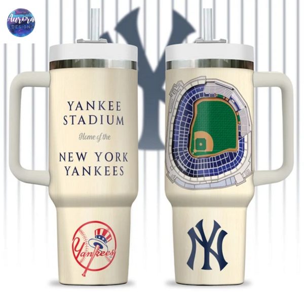 New York Yankees – Yankee Stadium Tumbler With Handle And Straw