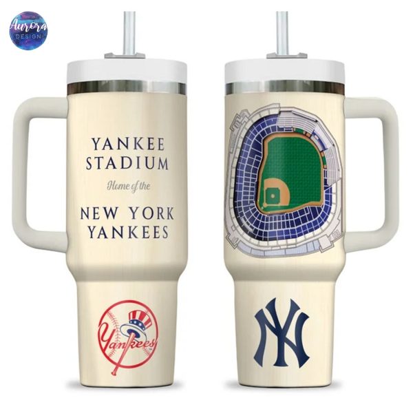 New York Yankees – Yankee Stadium Tumbler With Handle And Straw