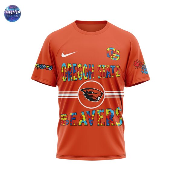 Oregon State Beavers x Autism Awareness 3D T-Shirt