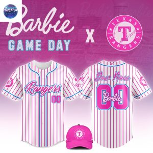 Personalized Texas Rangers x Barbie Night Game 2025 Baseball Jersey