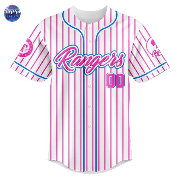 Personalized Texas Rangers x Barbie Night Game 2025 Baseball Jersey