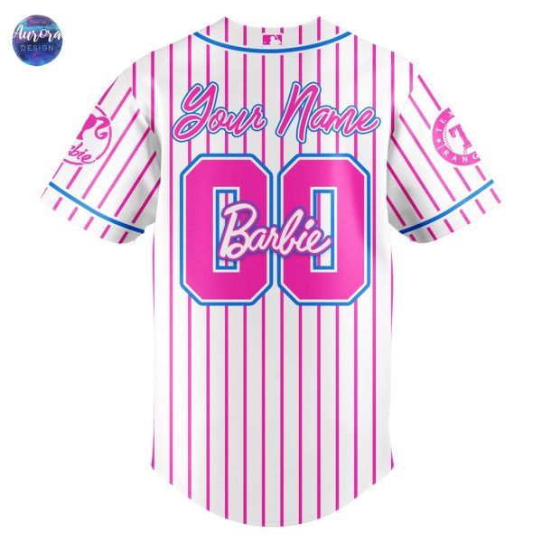 Personalized Texas Rangers x Barbie Night Game 2025 Baseball Jersey