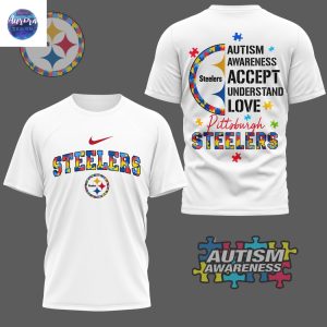 Pittsburgh Steelers x Autism Awareness Accept Understand Love 3D T-Shirt