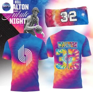 Portland Trail Blazers – Bill Walton Tribute Night 3D T-Shirt