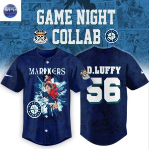 Seattle Mariners x Luffy Theme Night Baseball Jersey