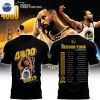 Stephen Curry Black Golden State Warriors 4000 Threes And Counting 3D T-Shirt