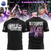 TCU Horned Frogs 2025 Big 12 Womens Basketball Conference Tournament Champions 3D T-Shirt – White