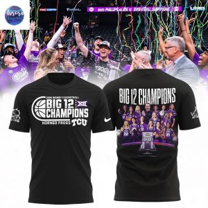 24-25 Regular Season TCU Horned Frogs Womens Basketball Big 12 Conference Champions Hoodie