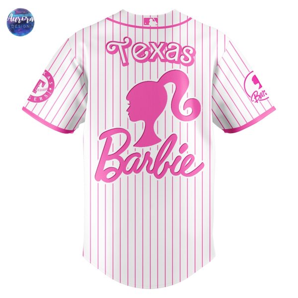 Texas Rangers x Barbie Night Game 2025 Baseball Jersey