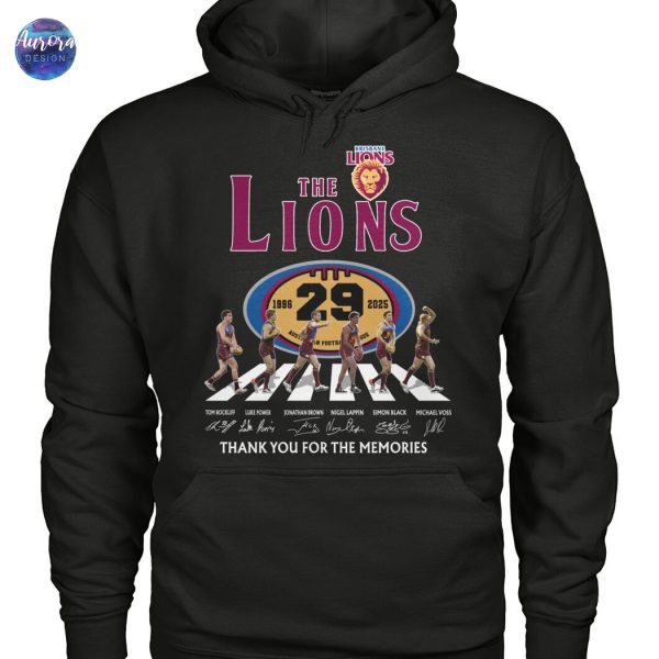 The Brisbane Lions 1996-2025 29 Years Anniversary Signature Thank You For The Memories Unisex T-Shirt