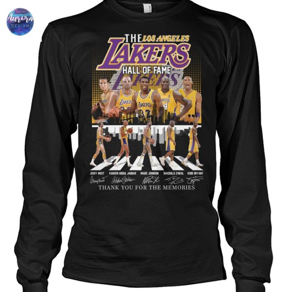 The Los Angeles Lakers Hall Of Fame Signature Thank You For The Memories Unisex T-Shirt