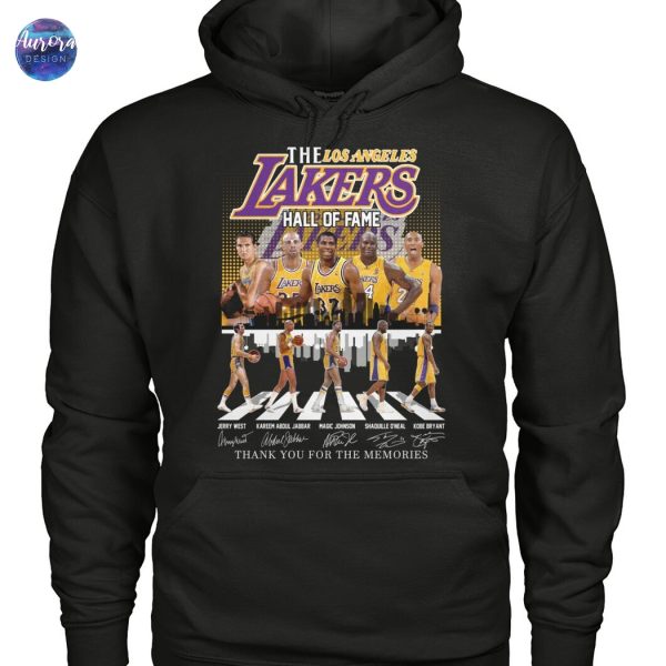 The Los Angeles Lakers Hall Of Fame Signature Thank You For The Memories Unisex T-Shirt