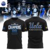 UCLA Bruins 2025 Big Ten Womens Basketball Conference Tournament Champions 3D T-Shirt – Blue