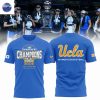 UCLA Bruins 2025 Big Ten Womens Basketball Conference Tournament Champions 3D T-Shirt – White