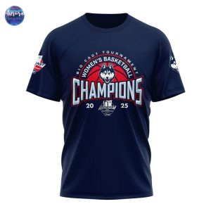 Uconn Huskies Womens Basketball 2025 Big East Tournament Champions 3D T-Shirt