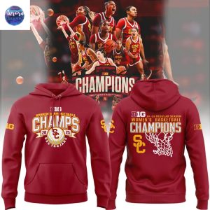 USC Trojans 2025 Big Ten Champions Basketball Hoodie