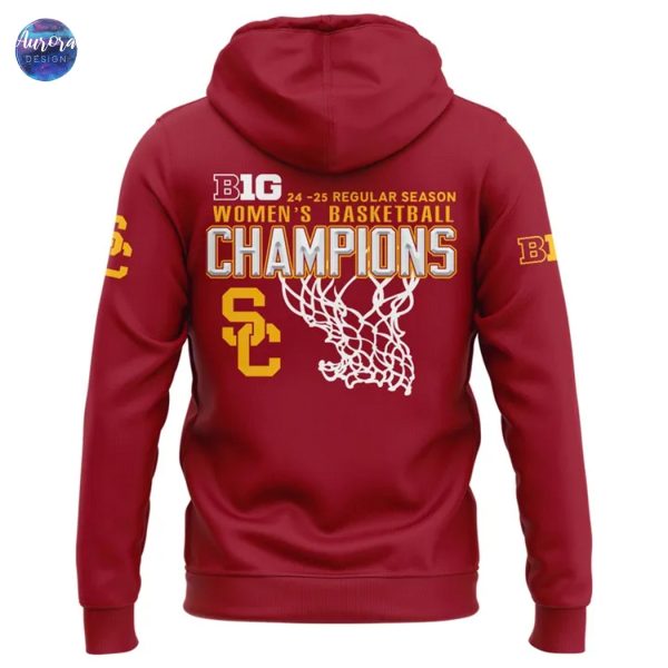 USC Trojans 2025 Big Ten Champions Basketball Hoodie