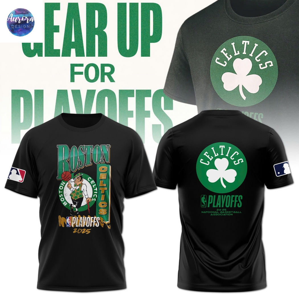 Boston Celtics 2025 Playoffs 3D T-Shirt Boston Celtics 2025 Playoffs 3D T-Shirt