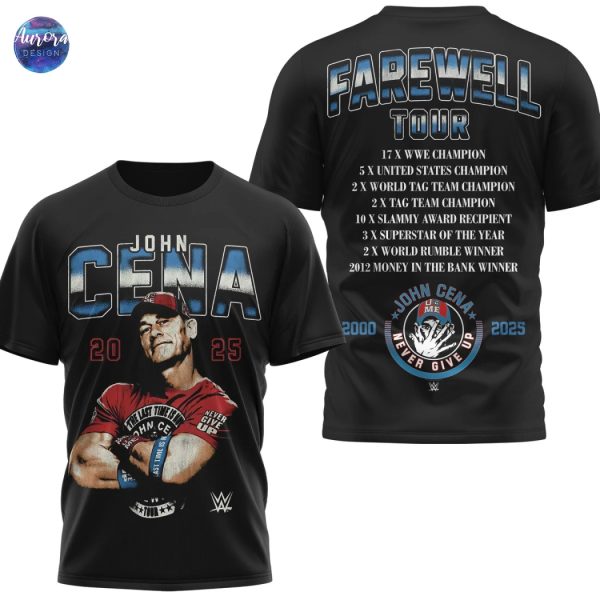 John Cena 2025 Farewell Tour 3D T-Shirt