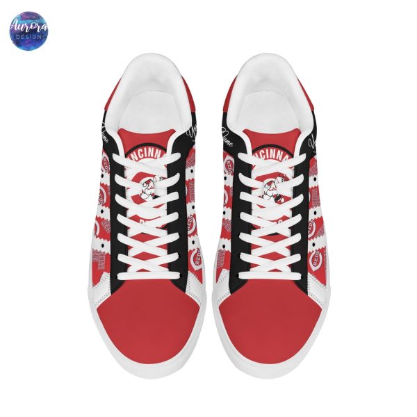 Personalized Cincinnati Reds 2025 Stan Smith Shoes