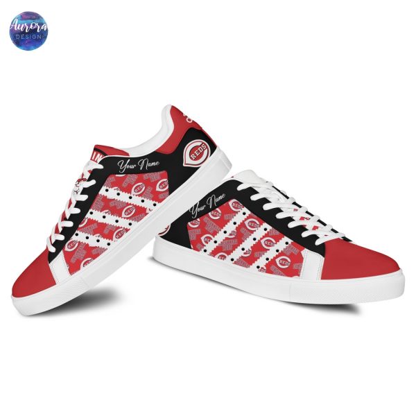 Personalized Cincinnati Reds 2025 Stan Smith Shoes
