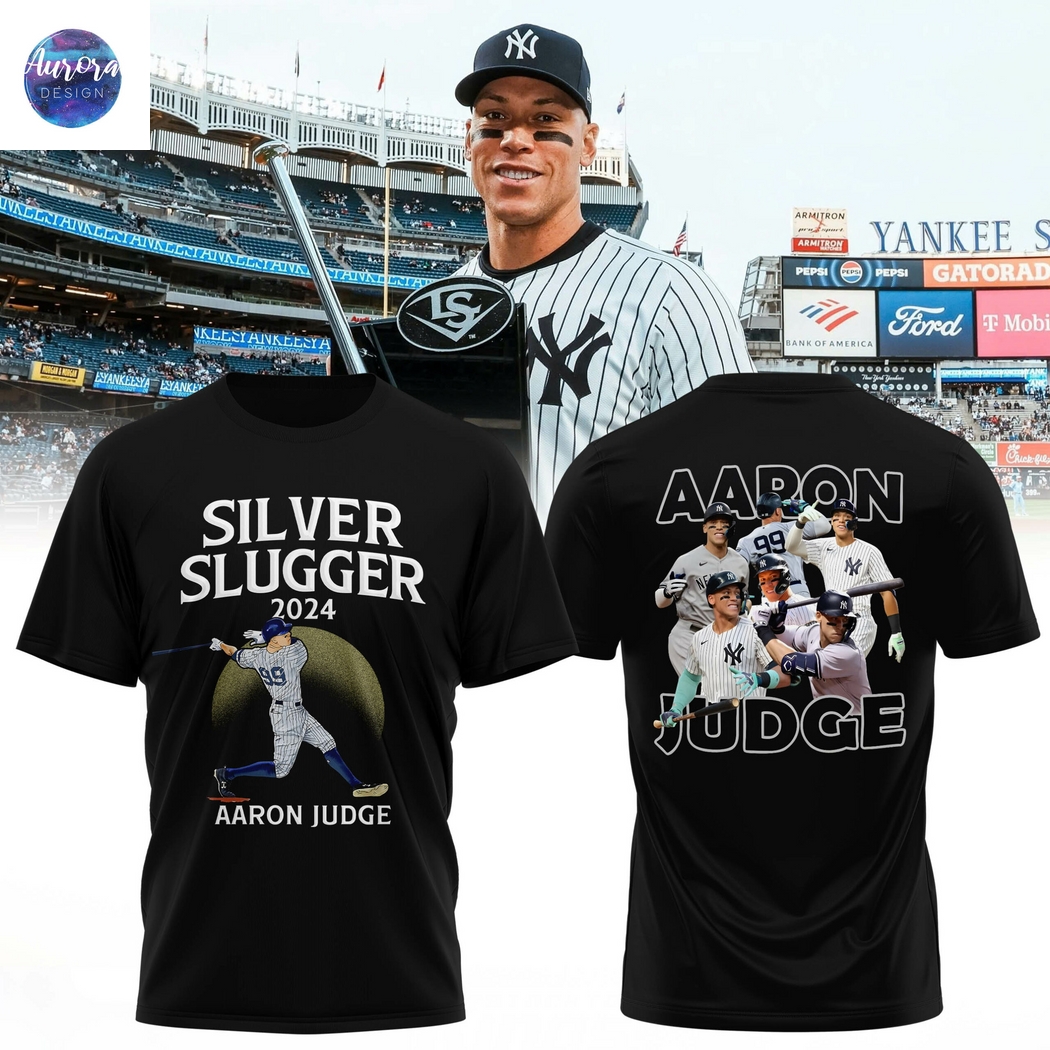 Silver Slugger 2024 Aaron Judge New York Yankees 3D T-Shirt Silver Slugger 2024 Aaron Judge New York Yankees 3D T-Shirt