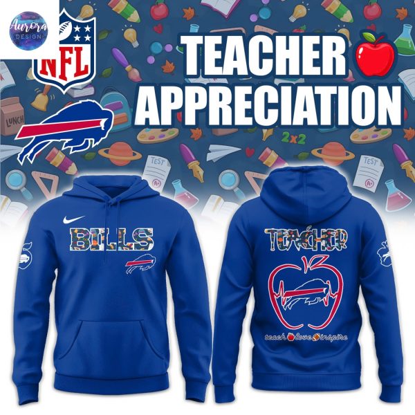 Buffalo Bills Teacher Night Blue Hoodie