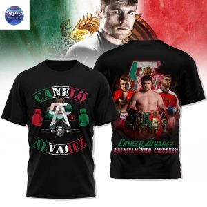 Canelo Alvarez 1990 Que Viva Mexico Cabrones 3D T-Shirt
