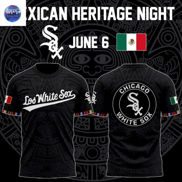 Chicago White Sox Mexican Heritage 2025 3D T-Shirt