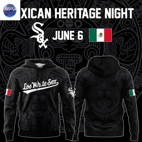 Chicago White Sox Mexican Heritage 2025 Hoodie – Black
