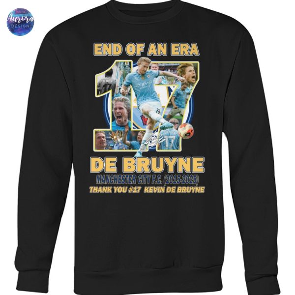 End Of An Era Manchester City Thank You 17 Kevin De Bruyne Signature Unisex T-Shirt