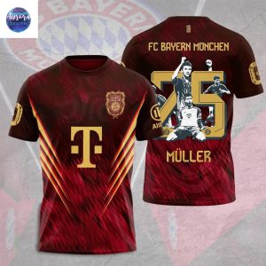 Fc Bayern Munchen Thomas Muller 25 3D T-Shirt