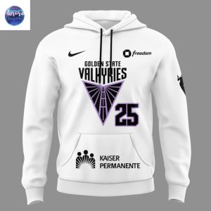 Golden State Valkyries 2025 Freedom Hoodie – White