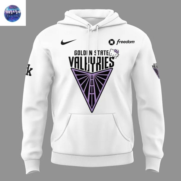 Golden State Valkyries Kitty 2025 White Hoodie