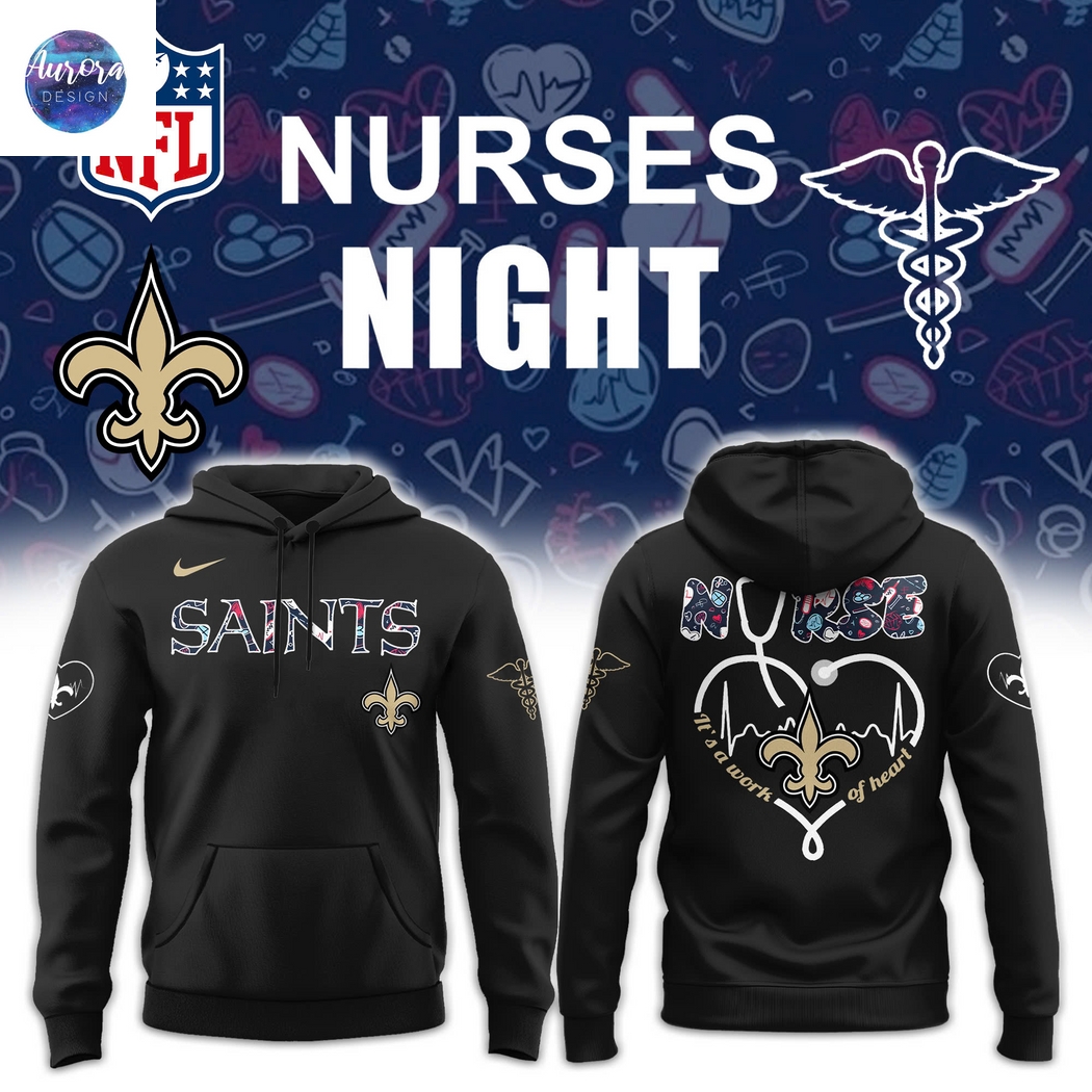 New Orleans Saints Nurses Night Hoodie New Orleans Saints Nurses Night Hoodie