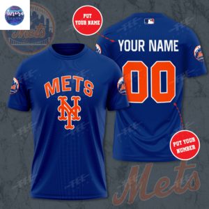 Personalized 2025 New York Mets 3D T-Shirt