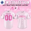 Personalized Athletics Breast Cancer Awareness Baseball Jersey
