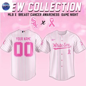 Personalized Chicago White Sox Breast Cancer Awareness Baseball Jersey