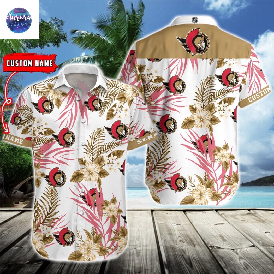 Personalized Ottawa Senators Aloha Hawaiian Shirt Personalized Ottawa Senators Aloha Hawaiian Shirt