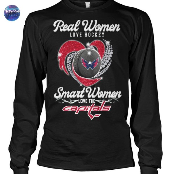 Real Women Love Hockey Smart Women Love The Washington Capitals Unisex T-Shirt