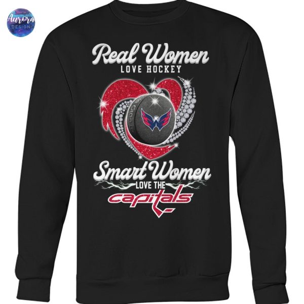 Real Women Love Hockey Smart Women Love The Washington Capitals Unisex T-Shirt