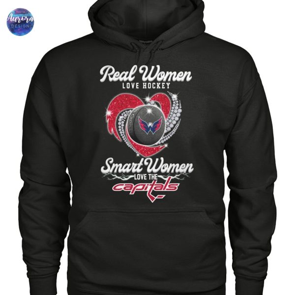 Real Women Love Hockey Smart Women Love The Washington Capitals Unisex T-Shirt