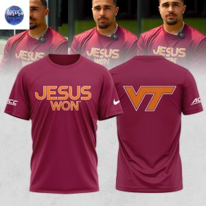 Virginia Tech Hokies Jesus Won 3D T-Shirt