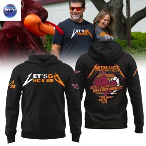 Virginia Tech Hokies Metallica – Let Go Hokies Exit Light Enter Night Hoodie